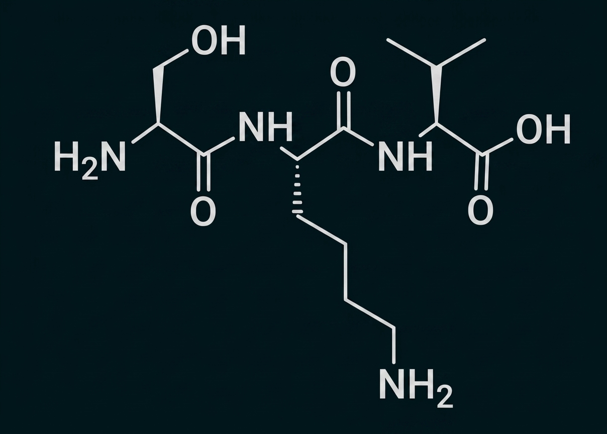 Chemische Strukturformel eines Moleküls mit mehreren Amino- und Hydroxylgruppen.